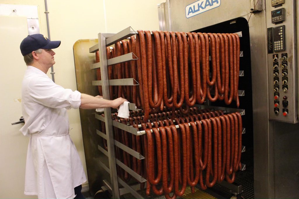 Signature Sausage selection at Hopkins Meat Packing
