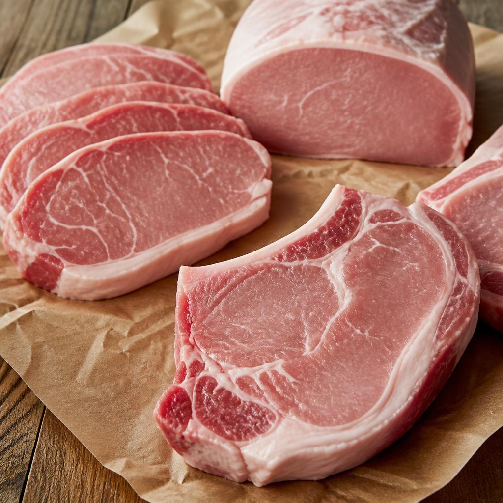Pork selection at Hopkins Meat Packing